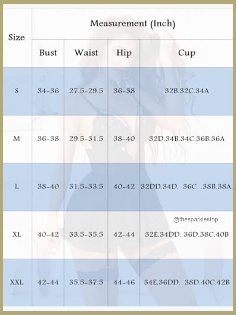 Lace Babydoll Chemise with Garter Belt, 90% Nylon 10% Spandex - Picture 5 of 5